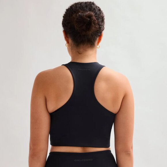 Girlfriend Collective Paloma Racerback Sports Bra Black Medium NWT - Picture 2 of 9